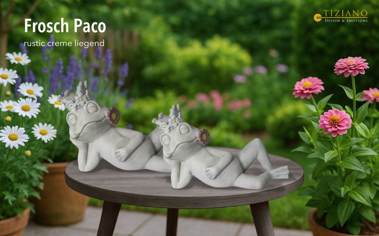 Tiziano Frosch Paco liegend rustik, in 2 Größen