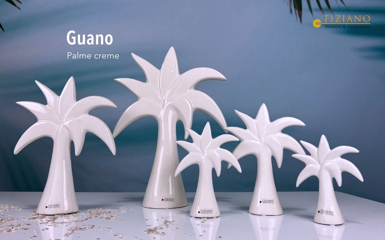 Deko Palme "Guano" creme