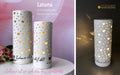 Licht "Latuna" LED mit Schrift u. Timer