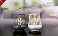 Tiziano Metall-Lampe Porte LED creme/anthrazit mit Timerfunktion