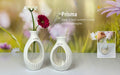 Vase "Prisma" creme