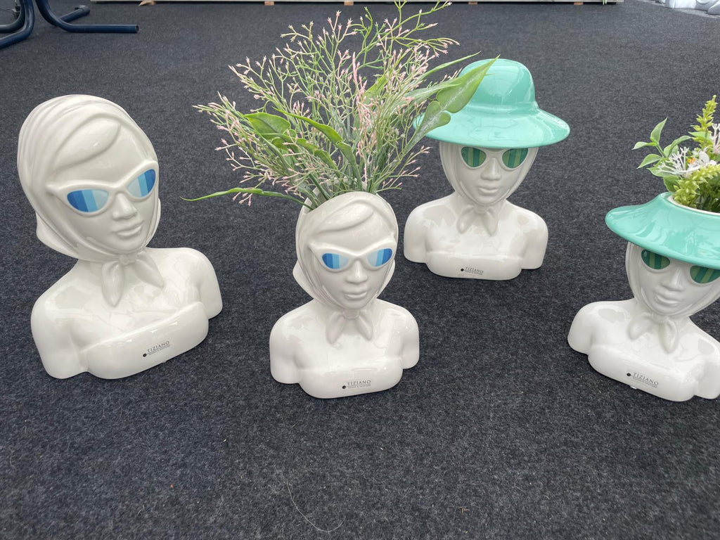 Tiziano Vase & Büste Tessa – stilvolle Eleganz mit maritimem Flair, 2Varianten/ 2Größen